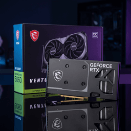 MSI GeForce RTX 5060 8GB GDDR7 VENTUS 2X OC Graphics Card with Retail Box