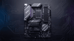 MSI B760 GAMING PLUS WIFI vue de dessus avec socket LGA1700 et slots DDR5