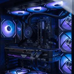 G.SKILL Flare X5 DDR5 memory installed inside a premium gaming PC with RGB lighting